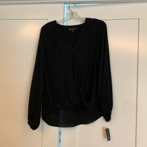 INC NWT - black blouse - size M